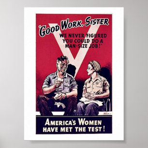 Póster Mujeres de Wwii
