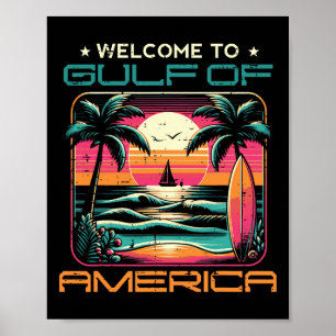 Póster Mujeres Del Golfo De Eeuu América Beach Sunset Men