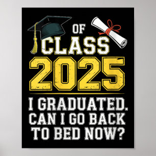 Póster Mujeres Divertidas Cl De 2025 Me Gradué Puedo Volv