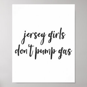 Póster Mujeres Divertidas de Nueva Jersey, Chicas de Jers