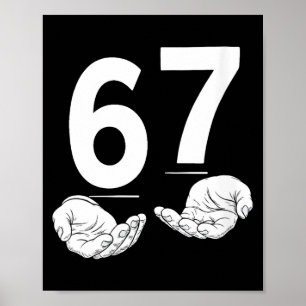 Póster Mujeres Divertido Seis Siete 6 7 Meme Gen Alfa jer