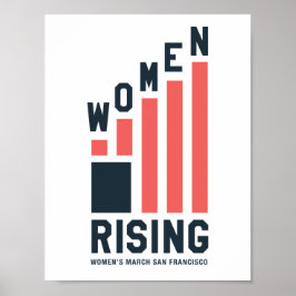 Póster Mujeres elevándose Poster de WMSF