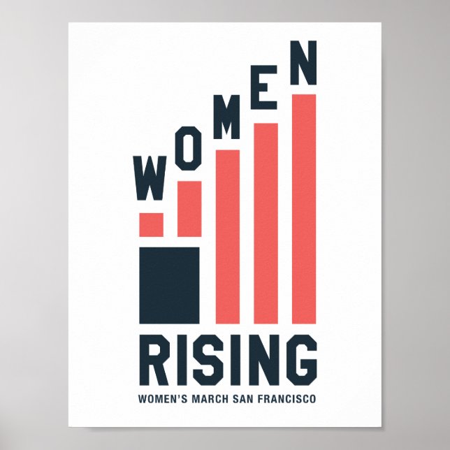 Póster Mujeres elevándose Poster de WMSF (Frente)