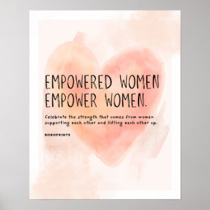 Póster Mujeres empoderadas empoderan a las mujeres - Empo