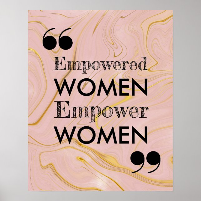 Póster Mujeres empoderadas y una inspiradora Poster de ci (Frente)