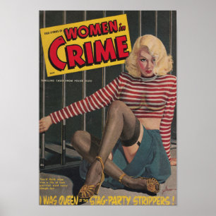Póster Mujeres en crimen