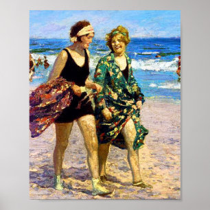 Póster Mujeres en el mar Edward Henry Potthast