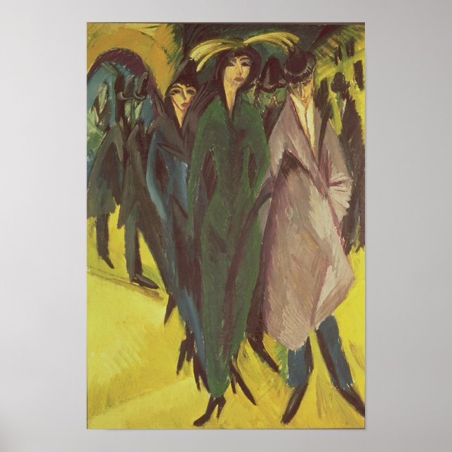 Póster Mujeres en la calle, 1915 (Frente)