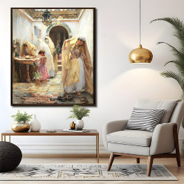 Póster Mujeres en la fuente