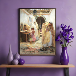 Póster Mujeres en la fuente