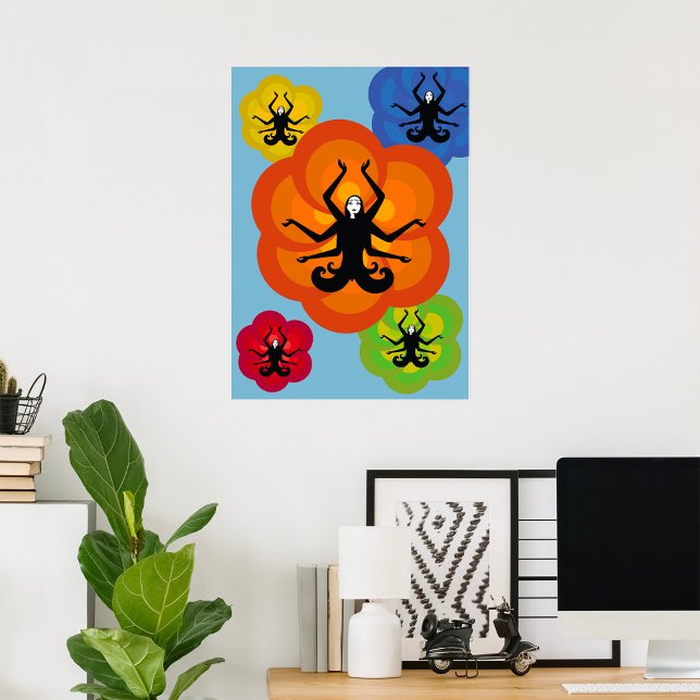 Póster Mujeres En La Poster De Lotus Pose (Subido por el creador)