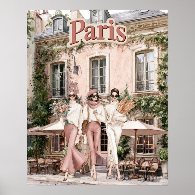Póster Mujeres en París (Frente)