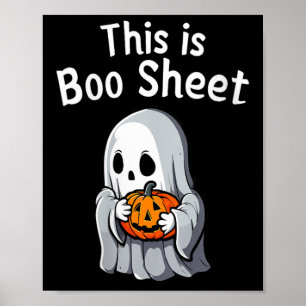 Póster Mujeres Esta Es Una Hoja De Boo Graciosa Halloween