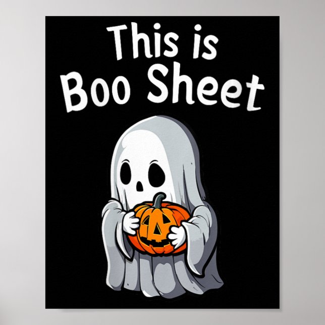 Póster Mujeres Esta Es Una Hoja De Boo Graciosa Halloween (Frente)