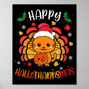 Póster Mujeres felices Hallowthanthanksmas Ca Cute Kitten