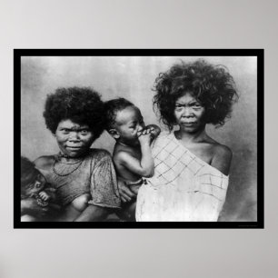 Póster Mujeres Filipinas 1898 de Negrito