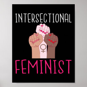 Póster Mujeres fuertes interseccionistas feministas