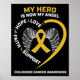 Póster Mujeres Hombres Héroe Es Ángel Conciencia Del Cánc