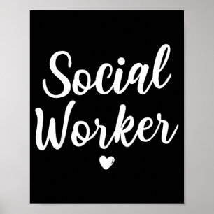 Póster Mujeres hombres niños trabajo social mes trabajado