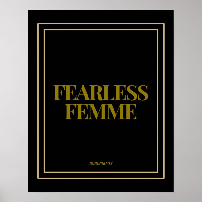 Póster Mujeres intrépidas - Empoderamiento y apoyo de las (Frente)