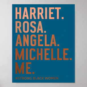 Póster Mujeres líderes del mes de la historia negra excel