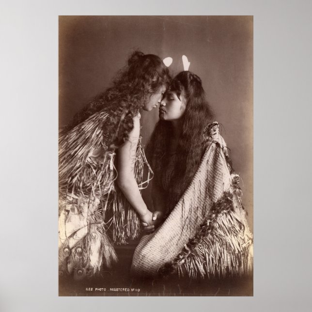 Póster Mujeres maoríes de Nueva Zelandia (Frente)