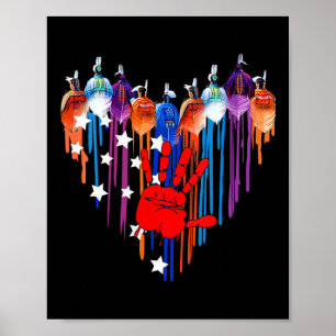 Póster Mujeres Nativas Estadounidenses Corazón Fuerte Res