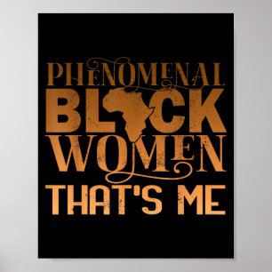 Póster Mujeres negras fenomenales historia afroamericana
