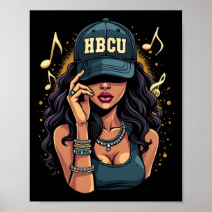 Póster Mujeres Negras Hermosas Mes de la Historia Negra H