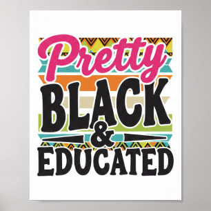 Póster Mujeres Negras Hermosas Y Educadas Negras Afroamer