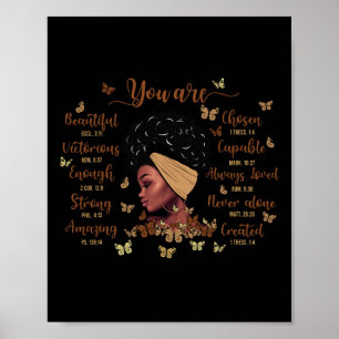 Póster Mujeres Negras Orgullosas Mes de la Historia Negra