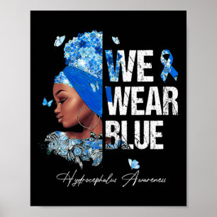 Póster Mujeres Negras Usamos Hidrófano Azul Conciencia