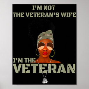 Póster Mujeres No Soy La Mujer Veterana Soy La Veterana V