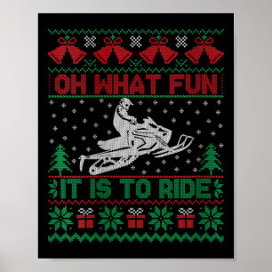 Póster Mujeres Oh Qué Diversión Es Viajar En Snowmobile U