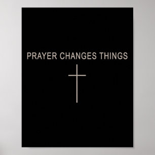 Póster Mujeres Oración Cambia Cosas Cristiano Minimalista