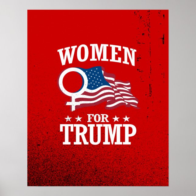 PÓSTER MUJERES PARA TRUMP (Frente)