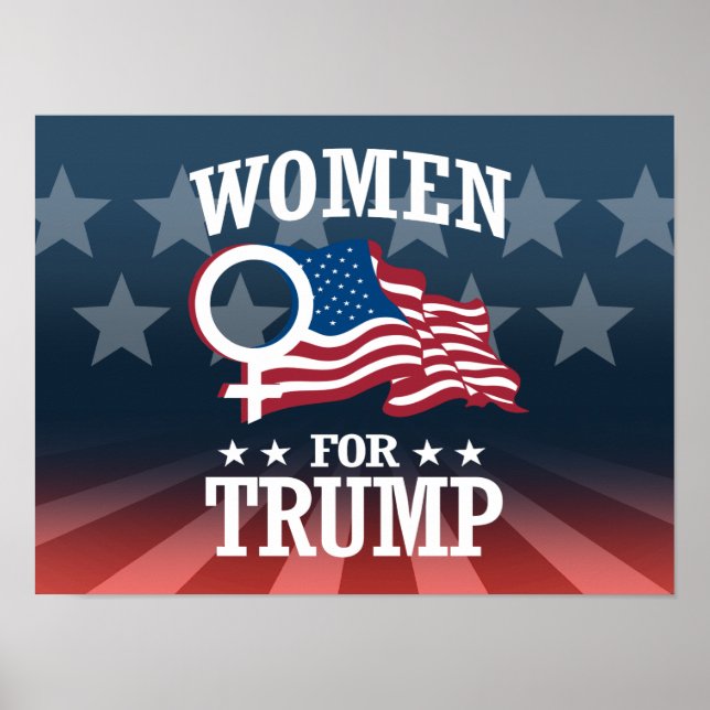 PÓSTER MUJERES PARA TRUMP (Frente)