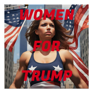 PÓSTER MUJERES PARA TRUMP