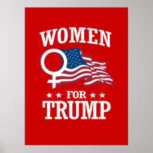 PÓSTER MUJERES PARA TRUMP