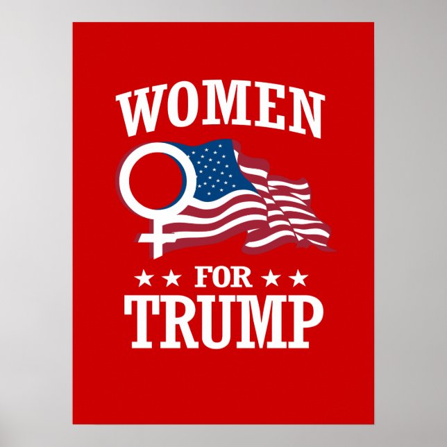 PÓSTER MUJERES PARA TRUMP (Frente)