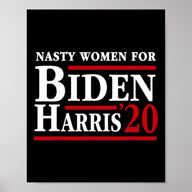 Póster Mujeres Por Joe Biden Kamala Harris 2020 Anti Trum (Frente)