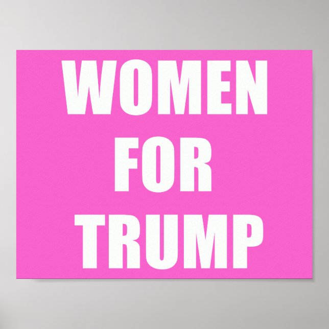 Póster Mujeres por Trump (Frente)