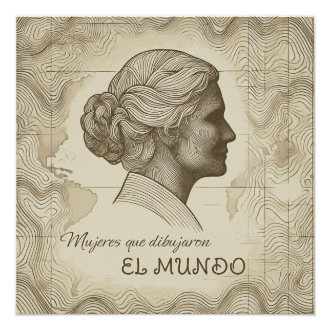 Póster Mujeres que dibujaron el mundo (Anverso)