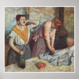 Póster Mujeres que planchan, C. 1884-86, Edgar Degas