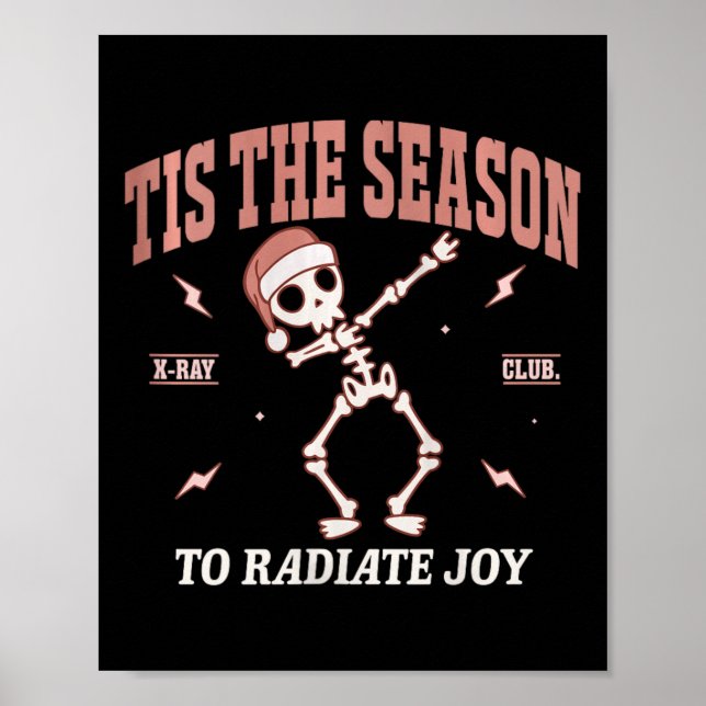 Póster Mujeres radian joy rad Navidades de radiología (Frente)