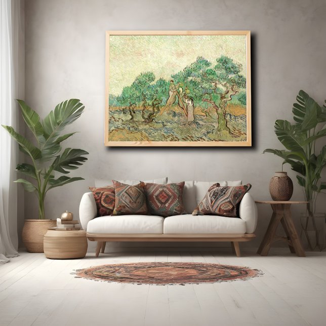 Póster Mujeres recogiendo aceitunas, Van Gogh (Subido por el creador)