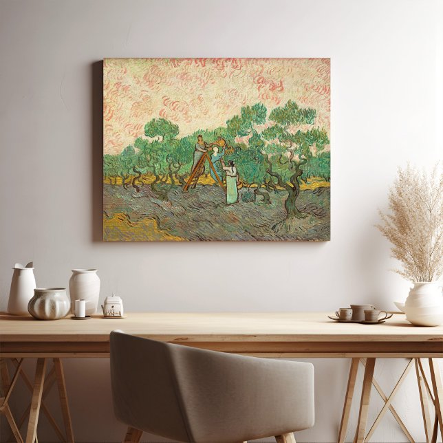 Póster Mujeres recogiendo aceitunas, Van Gogh (Subido por el creador)