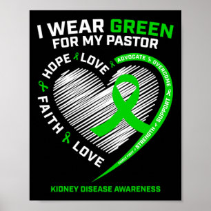 Póster Mujeres Regalos Pastor Cristiano Enfermedad Renal