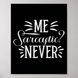 Póster Mujeres Sarcásticas - Humor Divertido de Adultos -