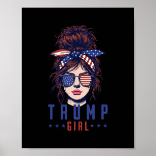 Póster Mujeres Sí, soy una chica de Trump, superar Trump